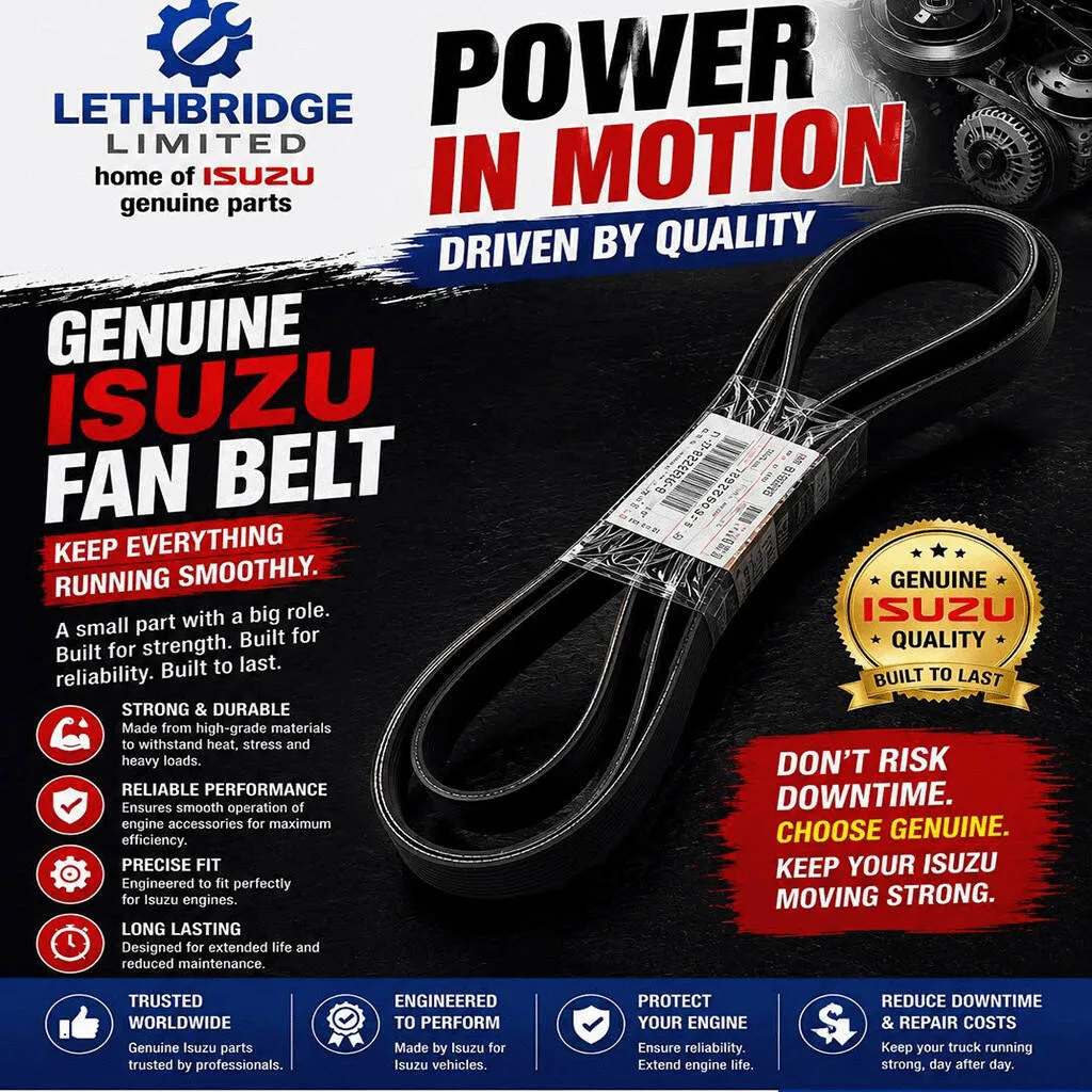 genuine isuzu fan belt