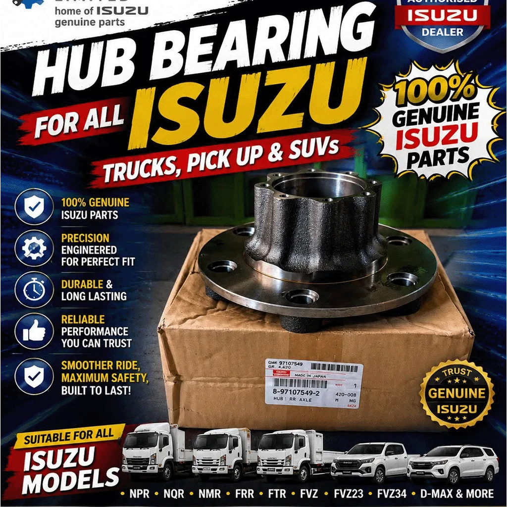 genuine isuzu rear wheel hub bearing