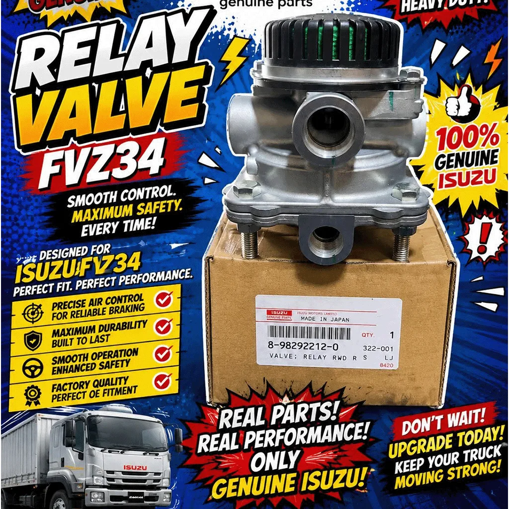 genuine isuzu relay valve fvz34