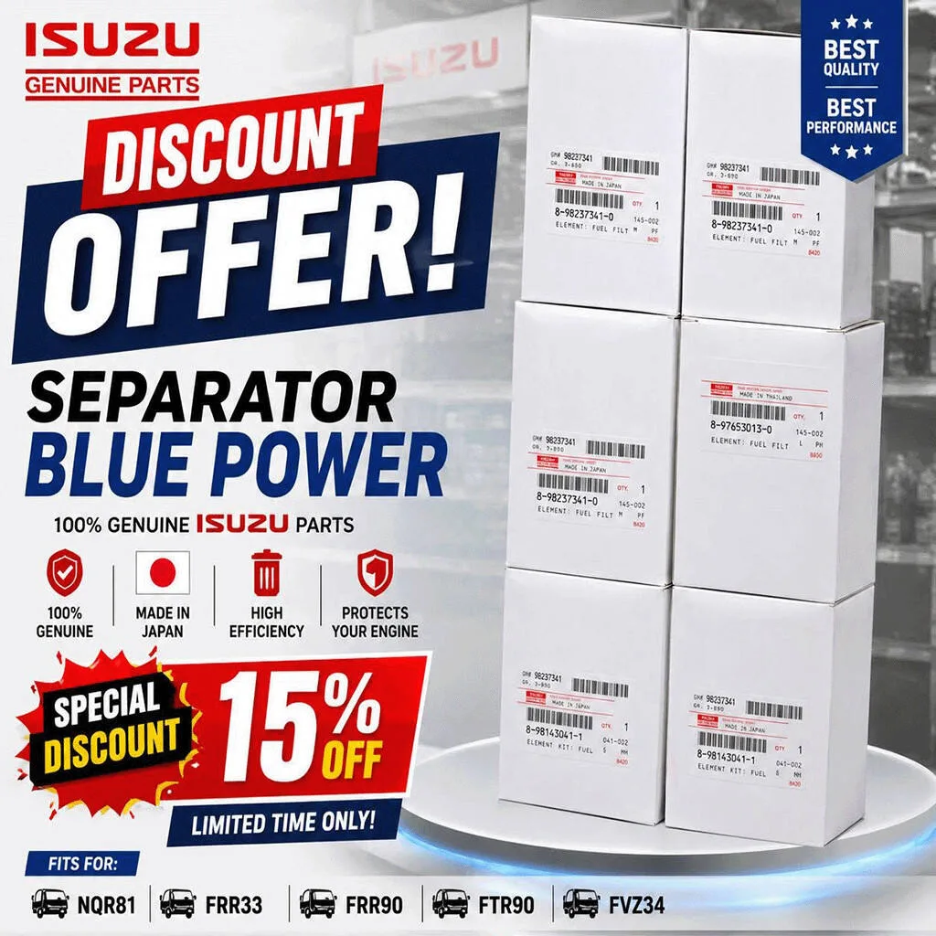 genuine isuzu separator blue power filter