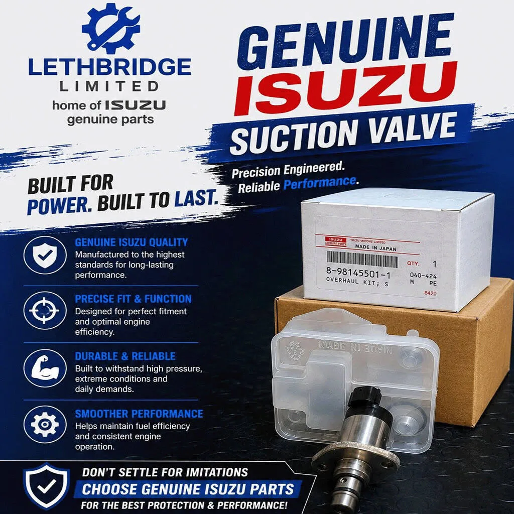 genuine isuzu suction valve