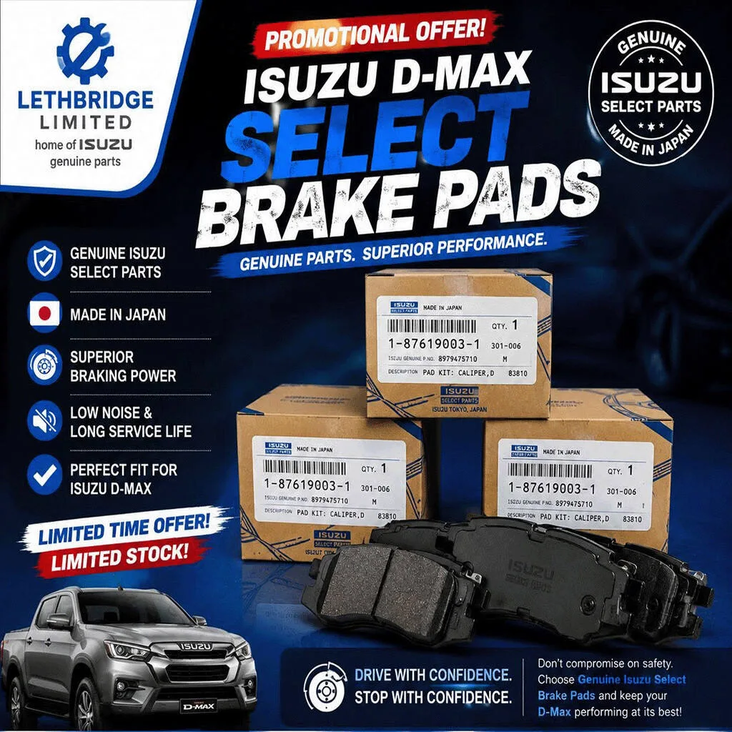 isuzu dmax select brake pads